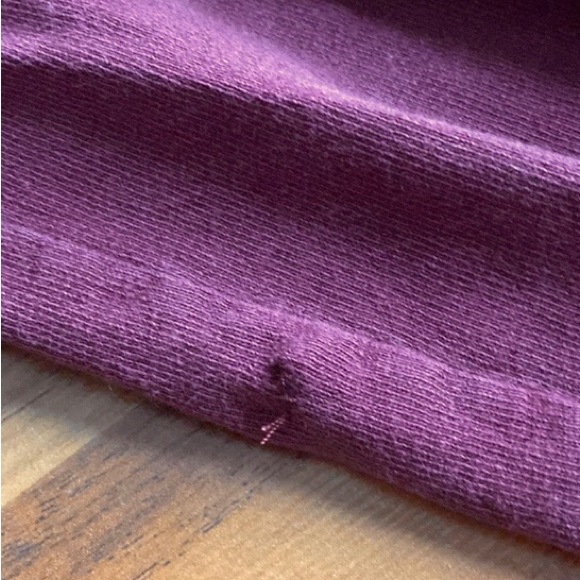 Retro Adidas Classic 3 Stripes Tee Shirt and Embroidered Logo Maroon Grey XL - Picture 14 of 14